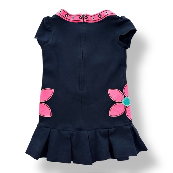 Hartstrings | Drop Waist Flower Appliqué Dress (4T) 🌸 - Picture 3 of 6